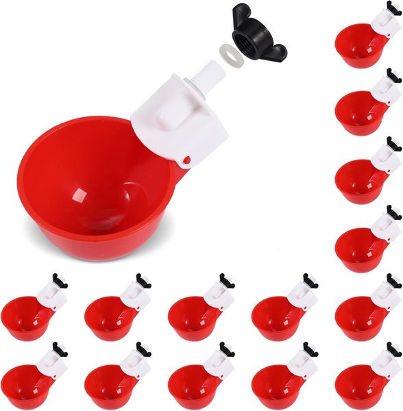 15 PCS - Smooth Chicken Waterer Cups