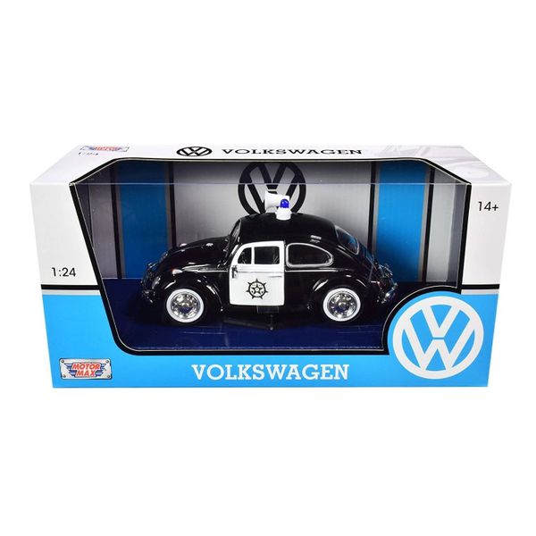 Motormax 1:24 Scale 1966 Volkswagen Beetle Police