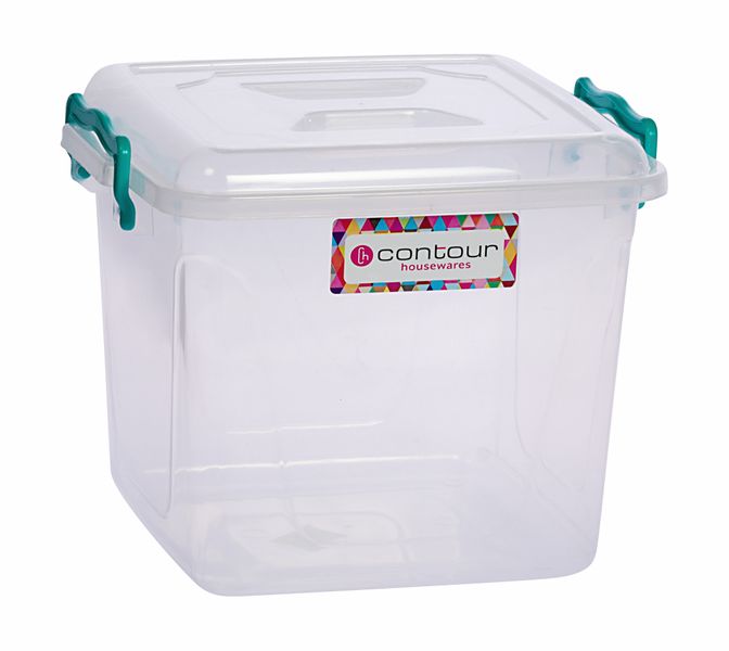 Contour Housewares Clear Clip &amp; Lock Storage Box - 8.5L