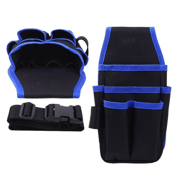 Electrician Tool Bag Multifunctional Oxford Cloth Waist Kit Blue
