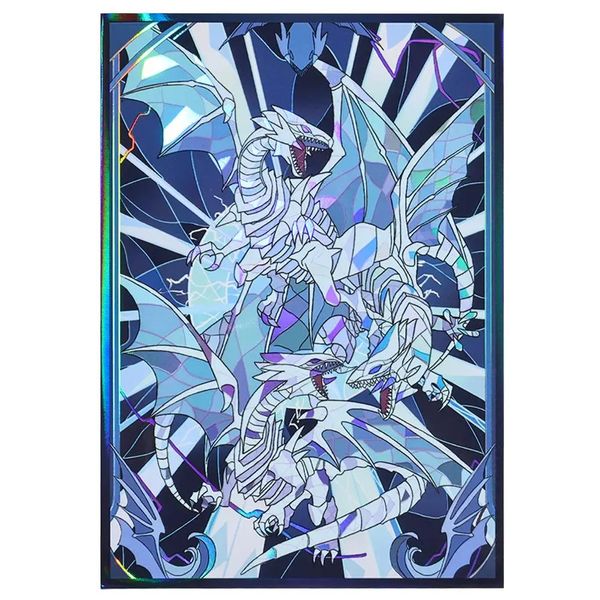 Yu-Gi-Oh! Cool Three Blue-Eyes White Dragon Card Sleeves Pack - Set of 50