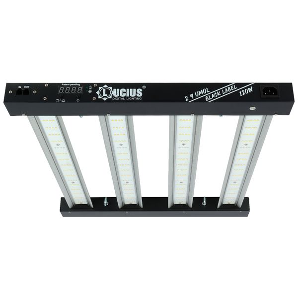 Lucius 120W LED Grow Light with Master Control Timer Sunrise Sunset 2.9umol