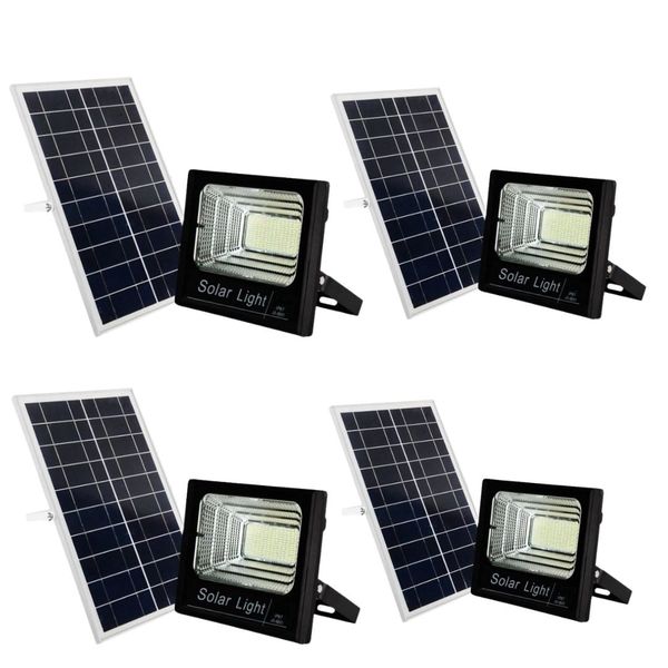 200w Premium LeD Solar Flood Light with Remote-4 Pack