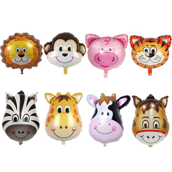 8 Piece Animal Foil Balloon