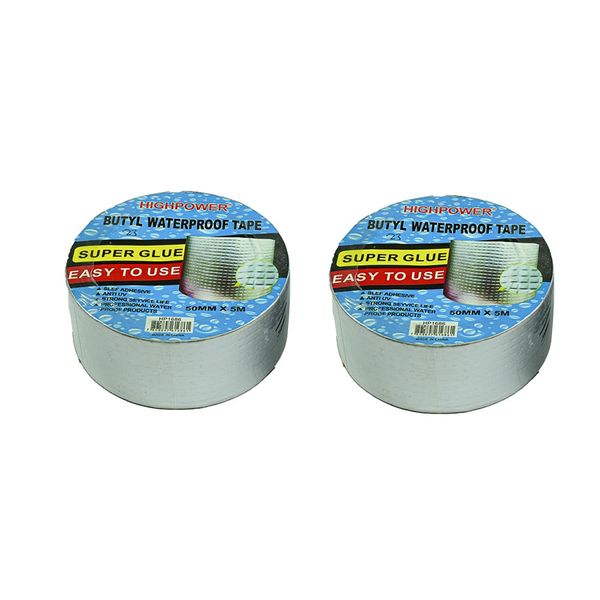 Butyl Waterproof 50mm x 5m Tape-Set of 2