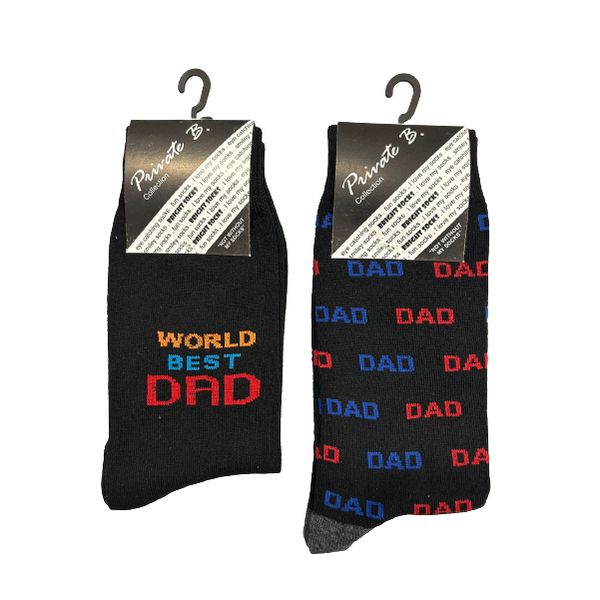 Private Benjamin - Fathers Day - Dad Gift Cotton Blend Luxury Socks - 2 Pairs