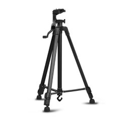 Portable Camera High-Strength Tripod Stand With Phone Holder - 3366 (Black)