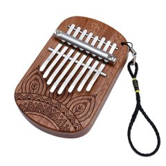 8 Key Kalimba African Finger Thumb Piano Mahogany Gift For Beginner