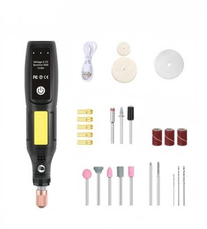Chargeable Cordless Rotary Tool Kit With 24 Drills, For Polishing/Engraving