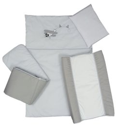 Cabbage Creek - Cot Linen Set of 5 - Grey