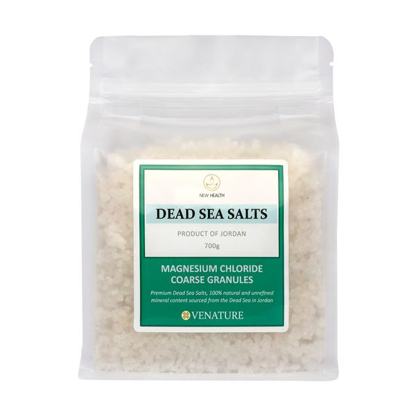 Dead Sea Salts - Magnesium Chloride Bath Salts - Coarse Granules - 700g