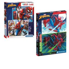 Clementoni Marvel Spiderman 2 x 60 and 104 Piece Puzzle Bundle
