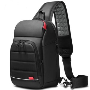 Men Business Bag Fashion Trend Chest Bag Casual Outdoor Sports Shoulder Bag Multi-function Large Capacity