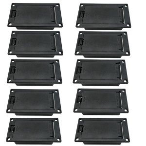 10Pcs 9V Battery Box with 9 Volt Clip for Guitar Pickup
