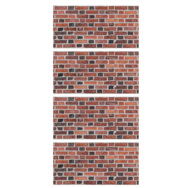 Echo-less Printed Fibre Acoustic Panel 1,2x0,6m - Red Brick (4 pack)