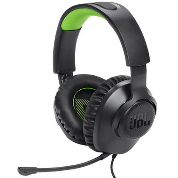 JBL Quantum 100X Console Wired Over-Ear Gaming Headphones - Black/Green