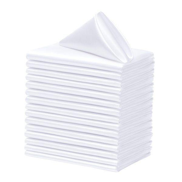 50 Pack Square Dinner Napkins, 18.9x18.9 In Silky Soft Smooth Table