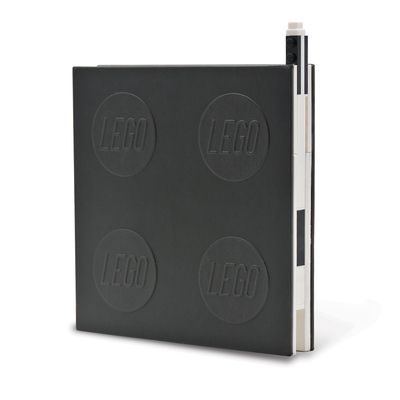 Lego 2.0 Locking Notebook with Gel Pen - Black