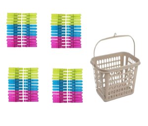 96 Pegs with Handy Carry Basket