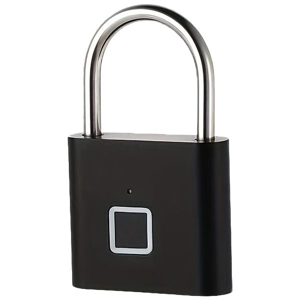 Upgraded Type-C Fingerprint Padlock with Zinc Alloy Records 20 Fingerprints