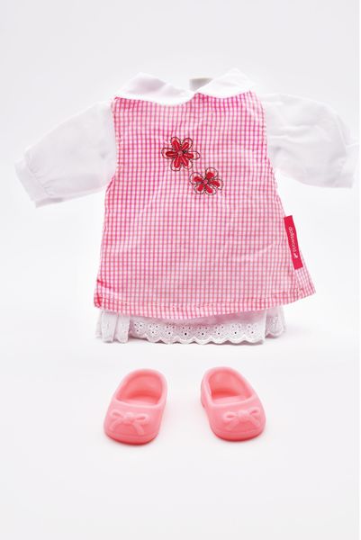 Pink Dress &amp; Shoes for 36cm Dolls - Stylish Outfit, Imaginative Play Toy