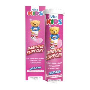 Vita-Aid Vita Kids Immune Support Effervescent Tablets 20s Strawberry