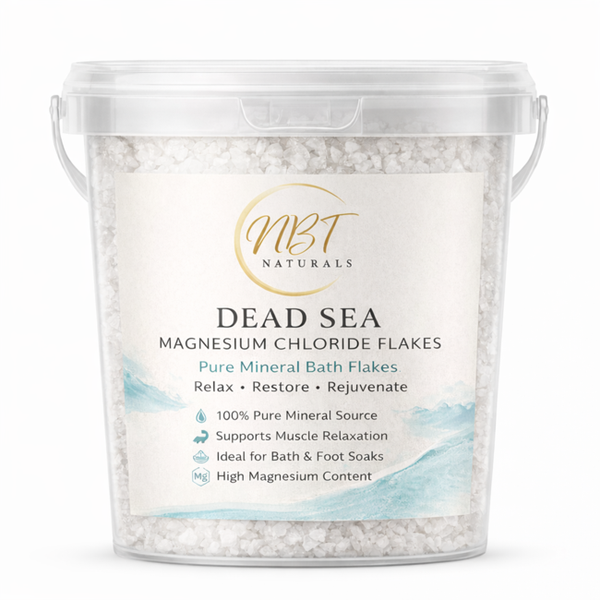 NBT Naturals Dead Sea Magnesium Chloride Bath Flakes - 1000 g