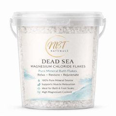 NBT Naturals Dead Sea Magnesium Chloride Bath Flakes - 500 g