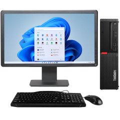 Lenovo ThinkCentre M720s Intel i5, 9th Gen Desktop with Monitor (Refurb)