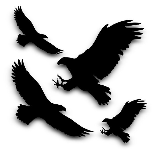 TrendSpire Eagles Vinyl Stickers - Set of 4