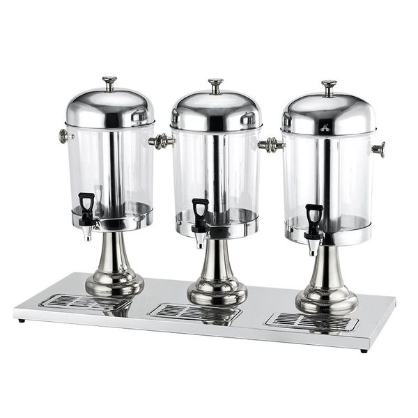 Alanes 3 Head 24L Stainless Steel Beverage Dispenser Juice Drink Dispenser