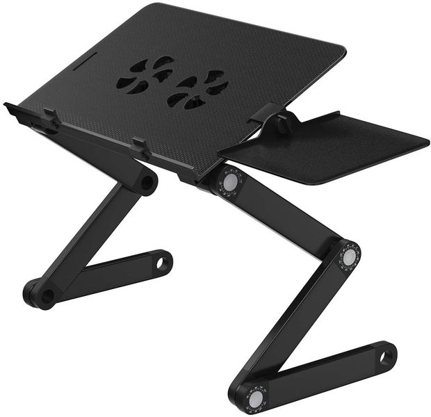 Portable Adjustable Multi-Angle Cooling Laptop Stand With Mouse Pad