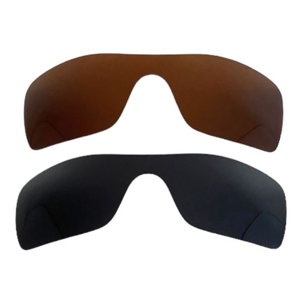 Polarized Replacement Lenses For Oakley Batwolf 9101 Sunglass Black&amp;Brown