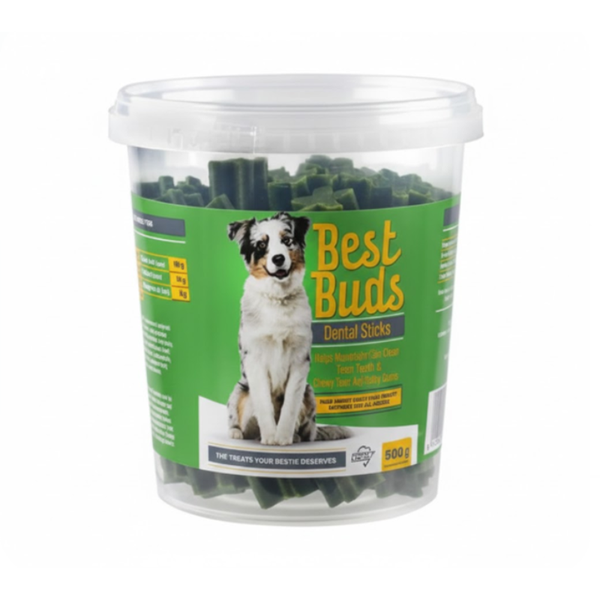 Dental Sticks Snacks For Dogs (Dog Treats), 500g Tub