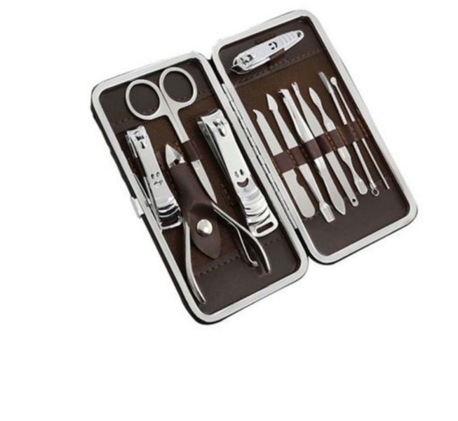 Lilhe Manicure Pedicure Nail Clipper Kit - 12 Piece Set