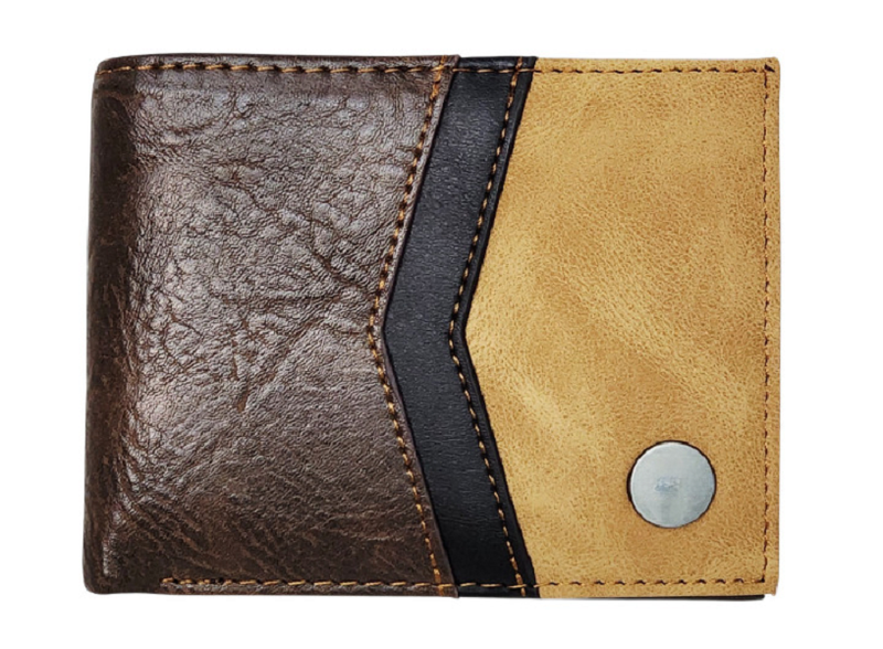 Black Bi-Fold Leather Wallet JF-Q19