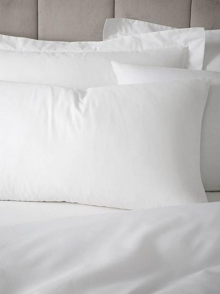 Rey's Fine Linen Premium Collection Optical White Oxford Pillow Case Set