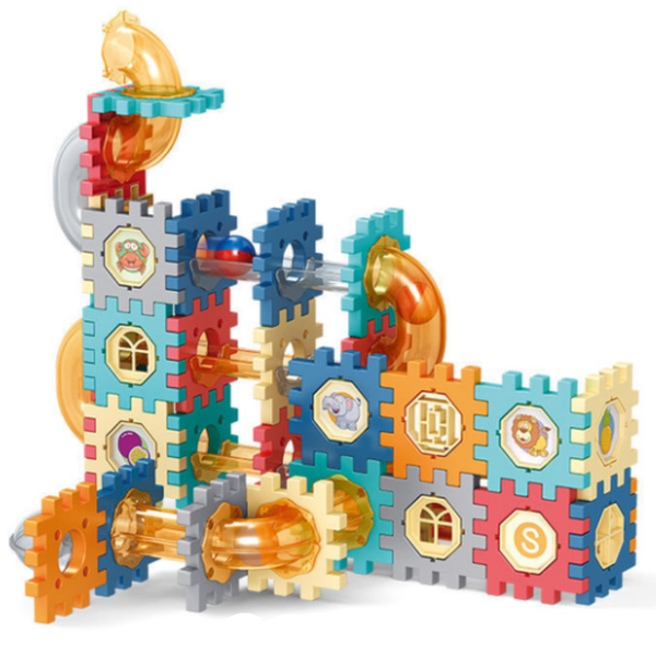 Magnetic Sheet Building Block Designer Magnet Maze Race Run Kids Toy - 98 Piece