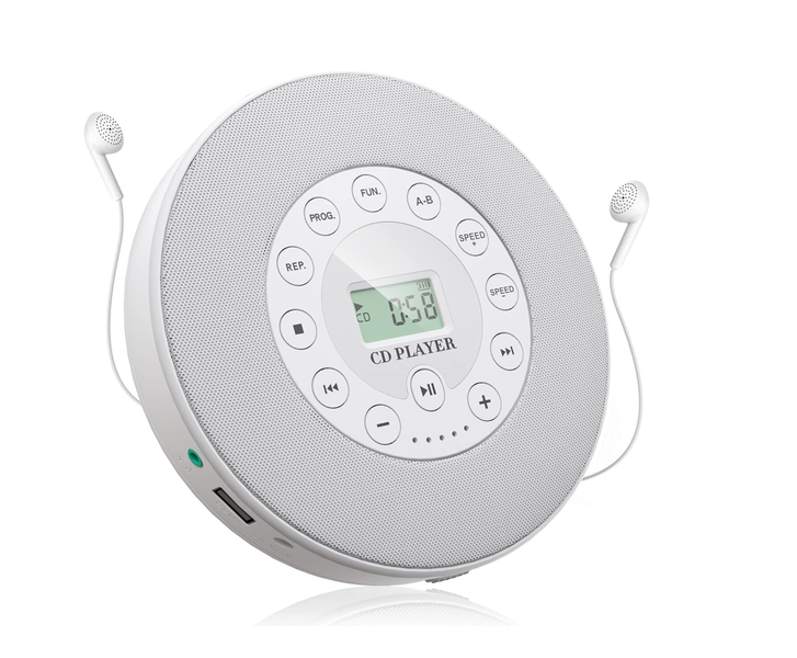 CD Player Portable w/ Radio Small Personal Portable CD Player w/Headphones