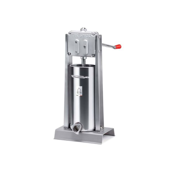 Tre Spade 15LT Vertical Sausage Filler - Deluxe Stainless Steel