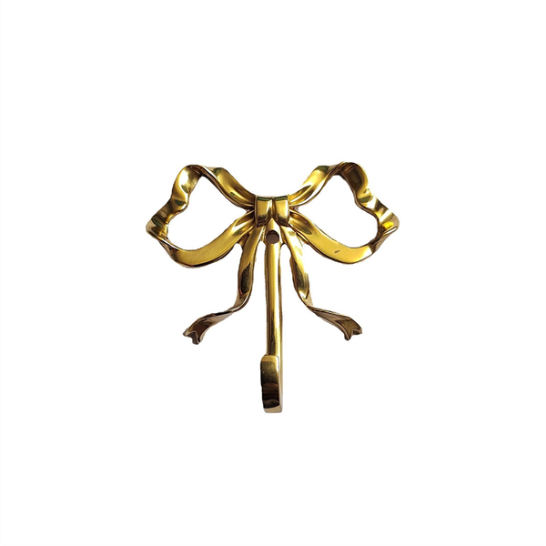 Bow Hook Single Hanger Gold Coat Hooks Bow Shaped Wall Hook A