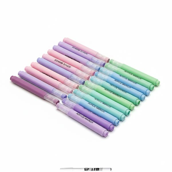 36 Macaron Acrylic Paint Pens for Paper, Wood, Glass, Canvas &amp; ReVibe Pen