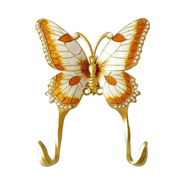 1 Pack Decorative Wall Hook Vintage Butterfly Shaped Wall Hook