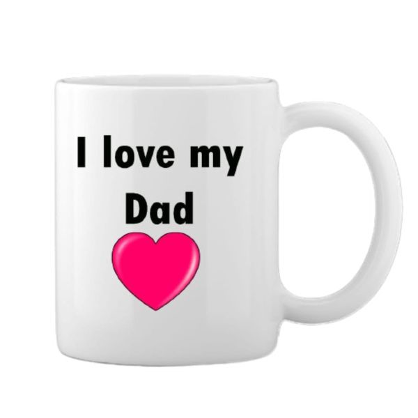 I Love You Dad Father's Day Personalised Coffee Mug Birthday Gift For Man