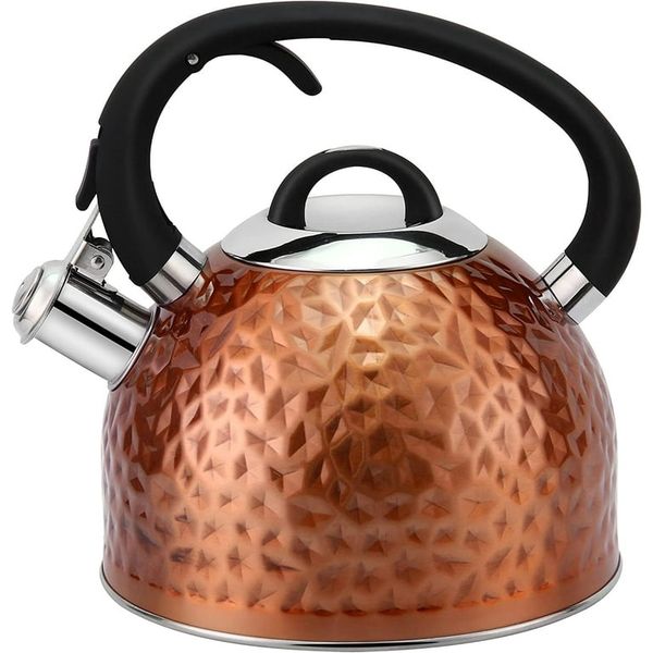 Haus Roland Embossed Stainless Steel Stovetop Kettle - 3l