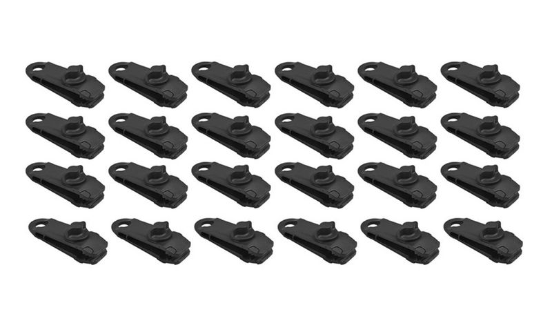 24 HD Clips for Tent, Tarpaulin, Shade Cloth