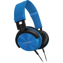 Phillips SHL3000BL/00 Headphones with DJ monitoring style (Blue)