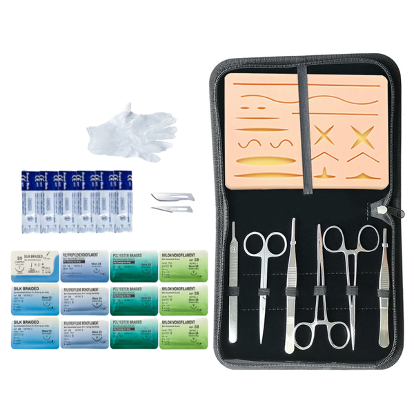 Suture Practice Kit 26 Pcs Dissection Set for Medical Students Training