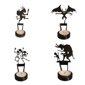 Halloween Shadow Candle Holders, Candle Holder Table Decorations, Halloween