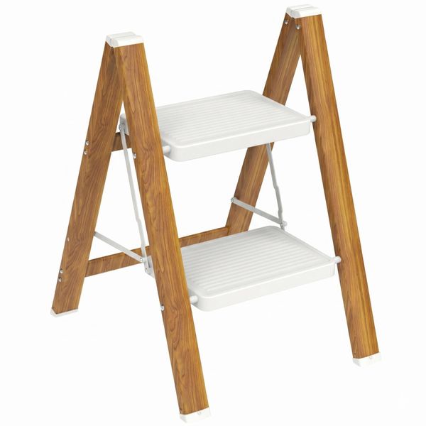 Folding 2 Step Ladder Lightweight Anti Slip Step Stool